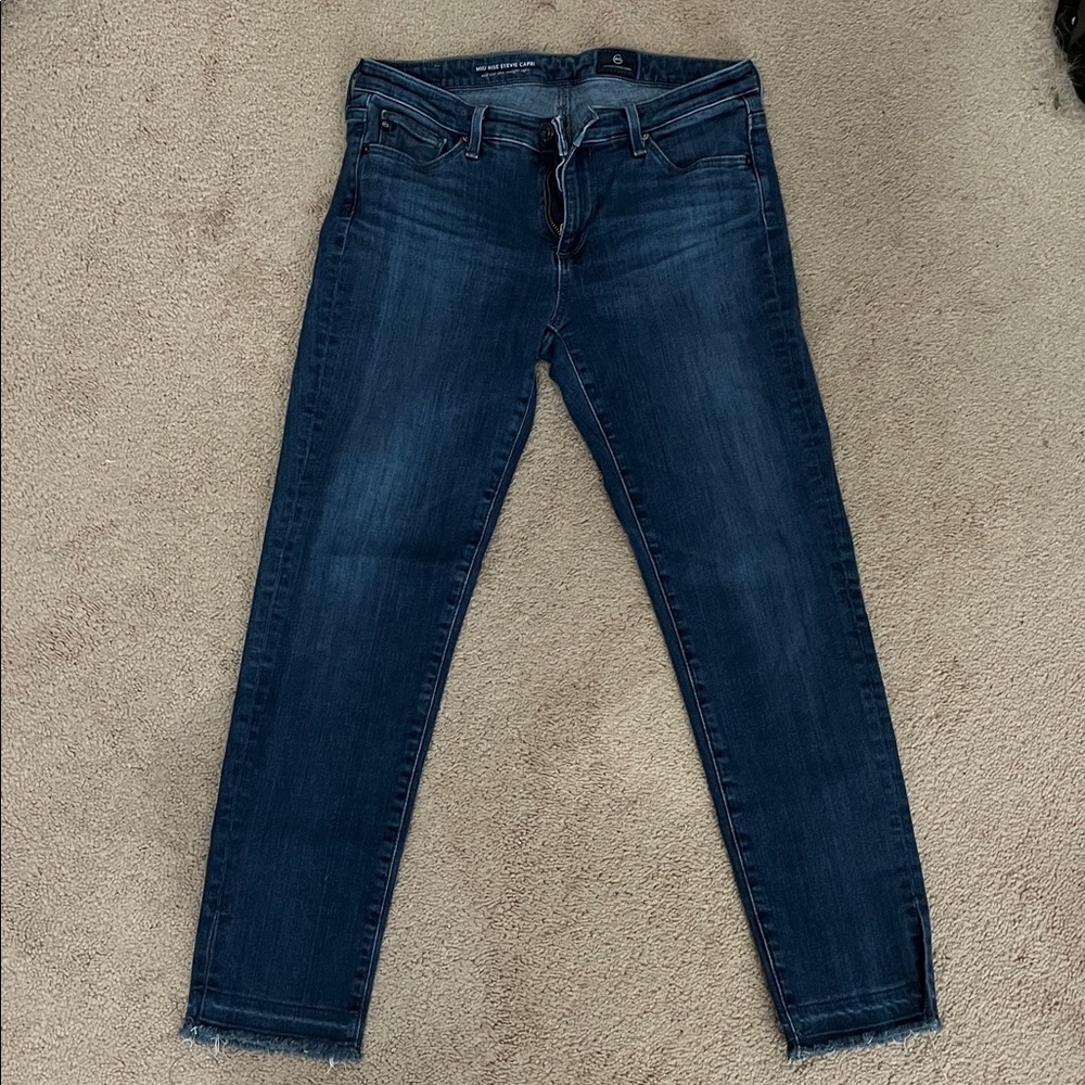 AG Adriano Goldschmied Mid Rise Stevie Capri Jeans - Size 26 Skinny Jean